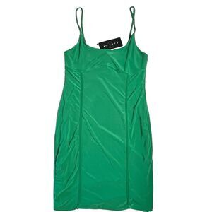 21 Saints Bodycon Dress Green Short Size Large NWT MSRP $89